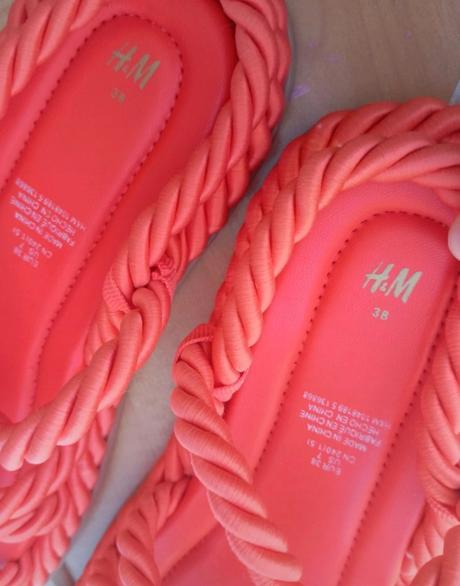 Koralové sandále h&m, h&m,38