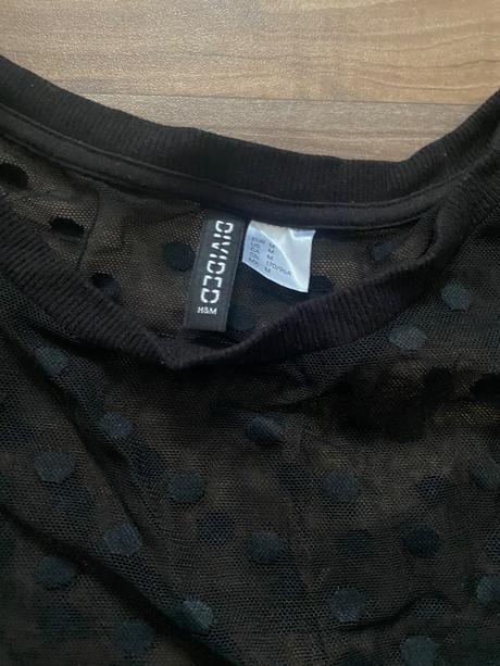 Priehľadné tričko, h&m,m