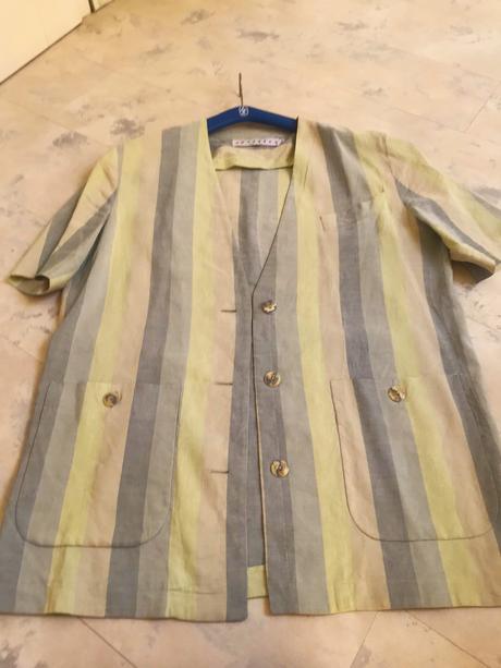 Ľanovo hodvábne naturálne letné sako xl/xxl, xl