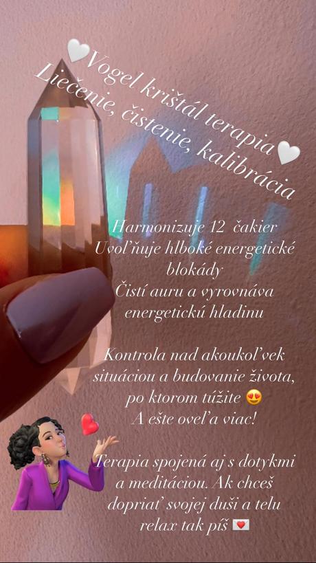 Vogel krištál terapia,