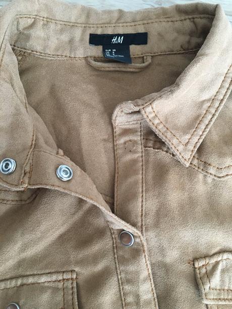 Dámska hnedá košeľa, h&m,38