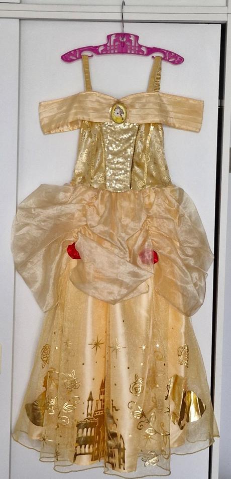 Detské šaty kráska a zviera, c&a,128