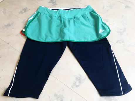 3/4 legíny so sukňou, adidas,xl