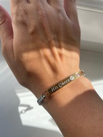 Náramok z chirurgickej ocele his queen, 