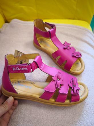 D.d.step sandalky dark pink, d.d.step,32 / 34 / 35 / 37