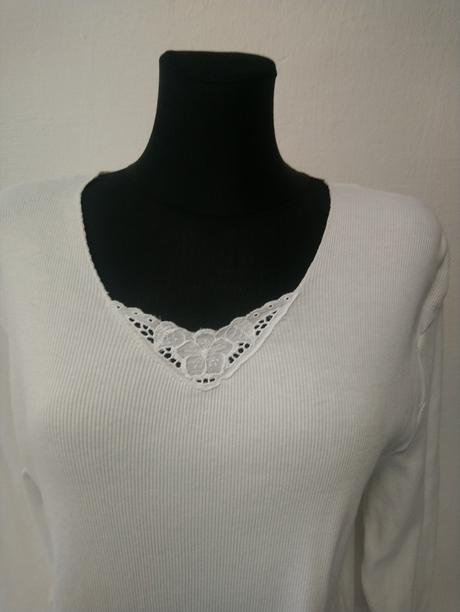 Dámsky biely bavlnený top, casa blanca, xxl