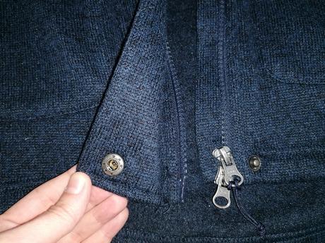 Pletený flís mikinka, tchibo,xs