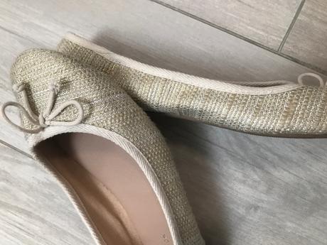 Nádherné a pohodlné látkové balerínky, new look,40