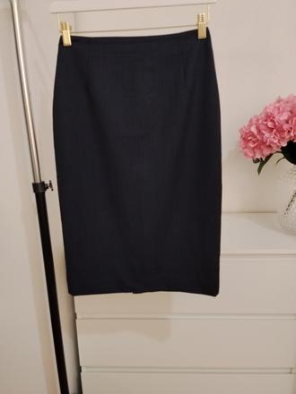Massimo dutti - vlnená puzdrová sukňa, 34