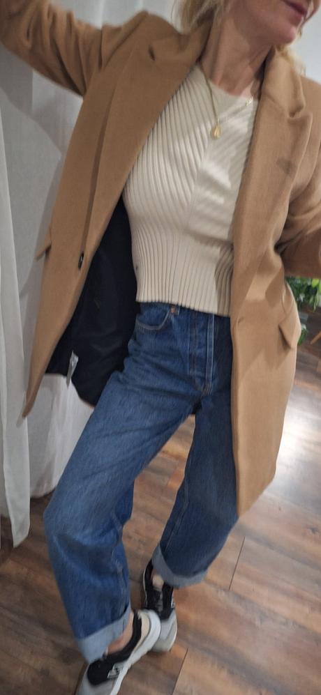 Kabát zara s vlnou 36/38, zara,s