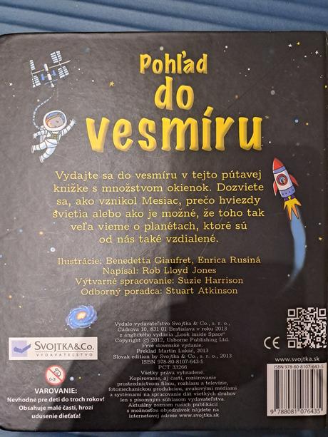 Kniha s okienkami pohľad do vesmíru, 