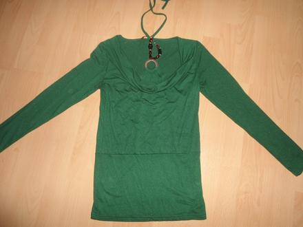 Zelene dlhsie tricko, s