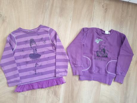 2xteplakove mikiny hannah montana a s balerinou, topolino,128