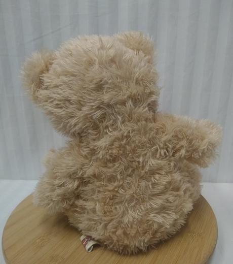 Plyšový hnedý medveď s mašlou, smyki, 32 cm, 