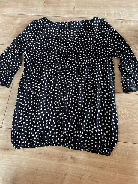 Bodkovaná blúzka s trojštvrťovým rukávom, orsay,36