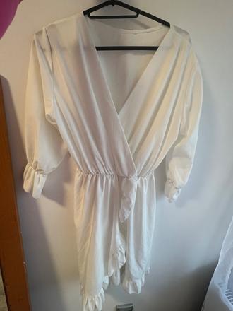 Biele elegantné šaty, s
