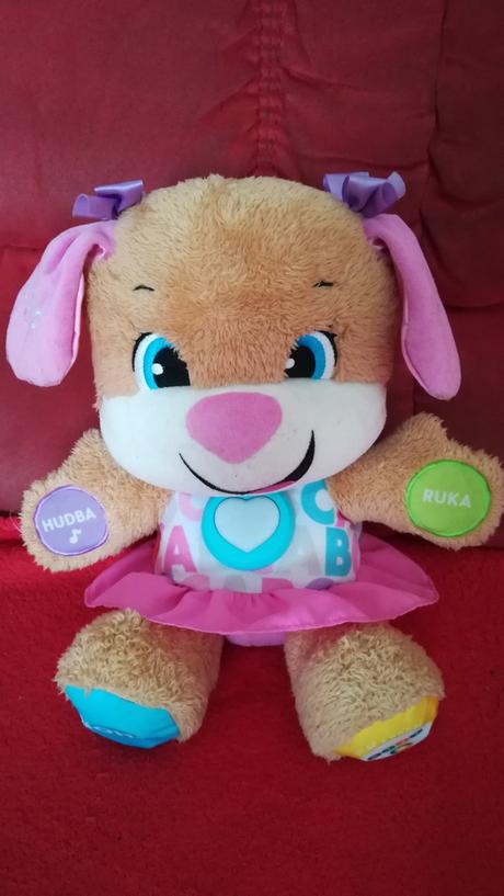 Psík hovoriaci fisher price,
