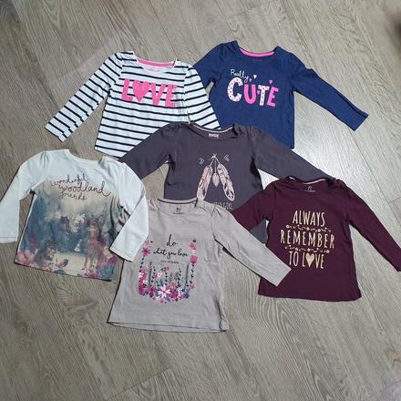 Tričká 6ks 86/92, 86