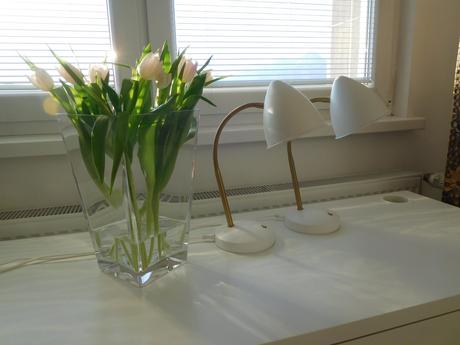 Nočné lampy kovové-flexibilné rameno s husím krkom, 