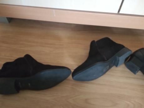 Kožené kotníkové topánky zn.bata a tamaris veľ. 36, 36