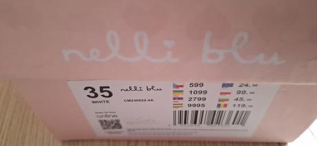 Biele poltopánky, nelli blu,35