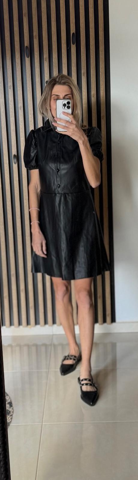 Čierne kozenkove šaty, xs