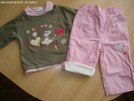 1 x oblečený komletik - kiki - koko 80/86, 86