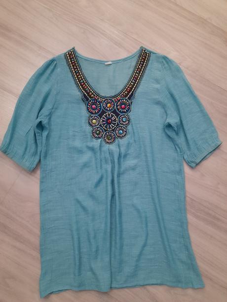Tyrkysová blúzka/tunika, m