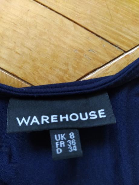 Tmavo modré šaty., warehouse,36