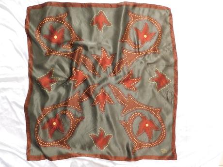 Ranch wear texas stitching luxusna hodvabna šatka, l