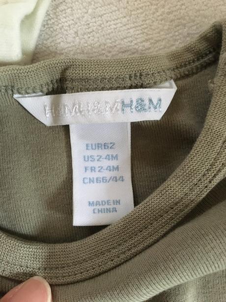 Body tričká 3ks + kraťasy 2ks zadarmo, h&m,68