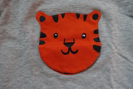 Mikina s levom, h&m,98