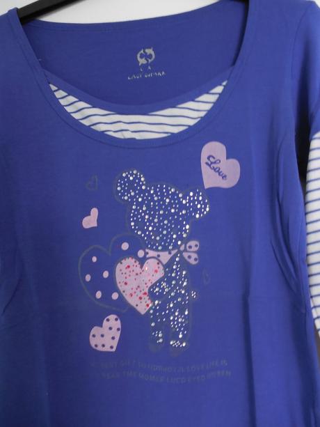 Tmavomodré tričko, s