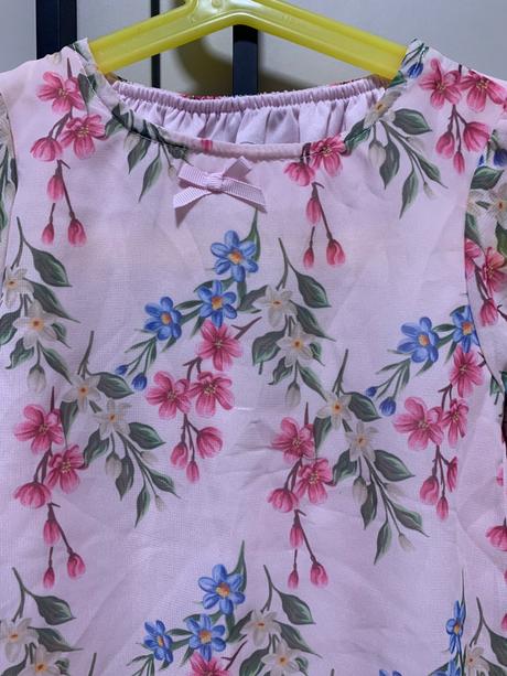 Kvetinové šifonové šaty / tunika rené rofé, 80