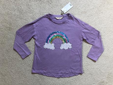 Tricko s duhou - mango - nove, mango,128