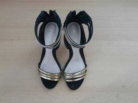 Cierno - zlate sandalky, 39