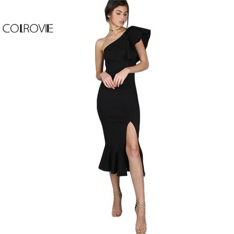 Šaty na jedno rameno, m