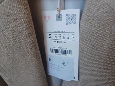 Ľanové sako zara, zara,s