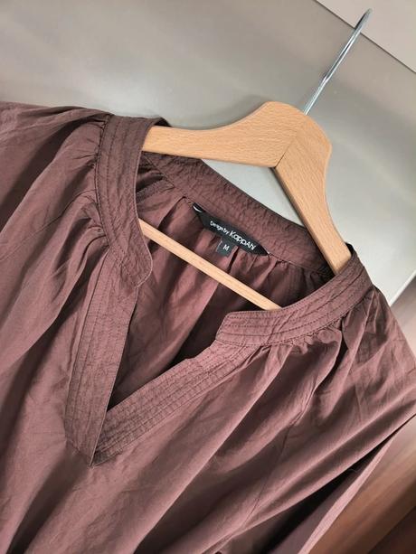 Kappahl bavlnené hnedé voľné šaty s opaskom m-l, kappahl,l