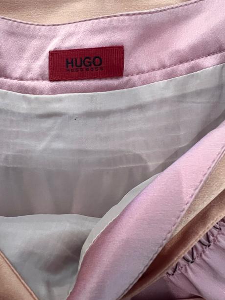 Hugo boss hodvábna sukňa po kolena s opaskom, hugo boss,s