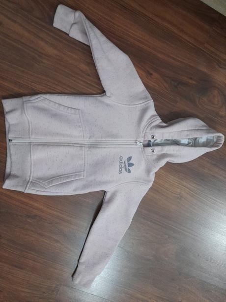 Ruzova mikina, adidas,116