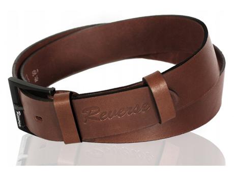 Pánsky kožený opasok reverse hnedá,