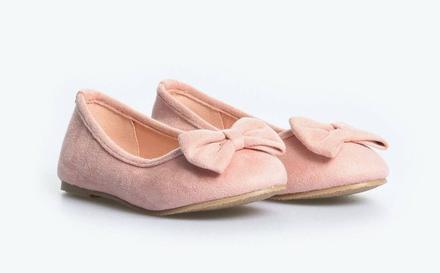 Ružové balerínky s mašličkou č. 21/22, 21 / 22