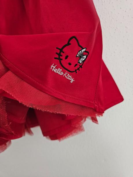 Hello kitty saténová sukňa 128, h&m,128