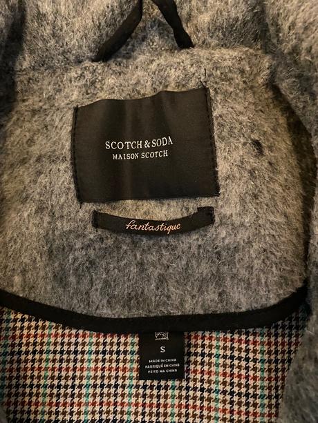 Zimný/prechodný vlnený kabát scotch&soda, s