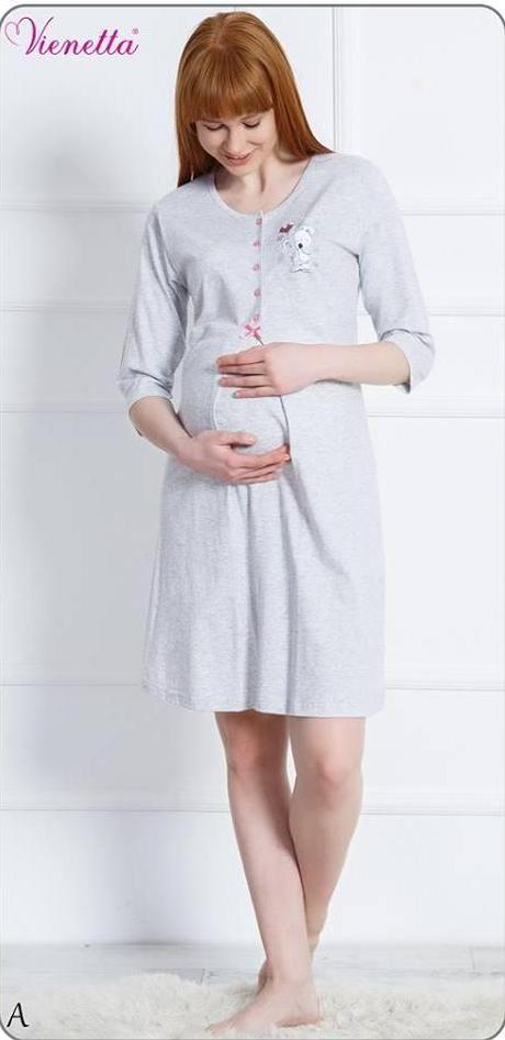 Materská nočná košeľa na kojenie do pôrodnice, vienetta secret,36 - xxl