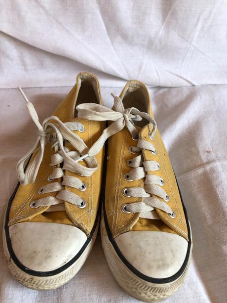 Plátenné tenisky žlté, 37