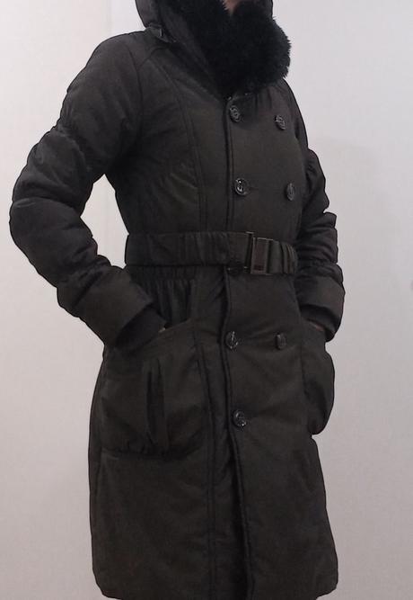 Teplý zimný kabát v.34, c&a,34