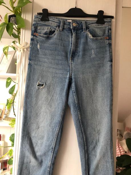 Denim modré rifle/ modré džínsy denim, sinsay,36