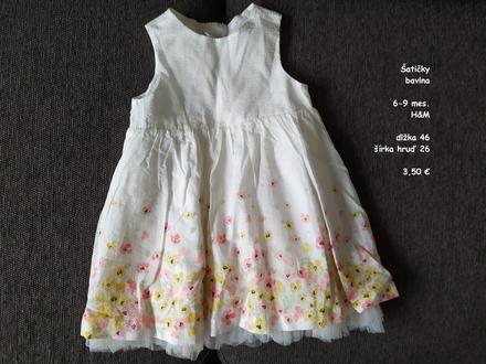 Šatičky 6-9mes., h&m,74
